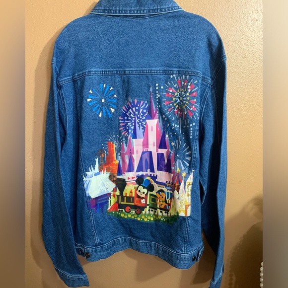 2023 Disney Parks Joey Chou Castle Magic Kingdom Denim Patch Jacket Adult XL NWT - Picture 11 of 11